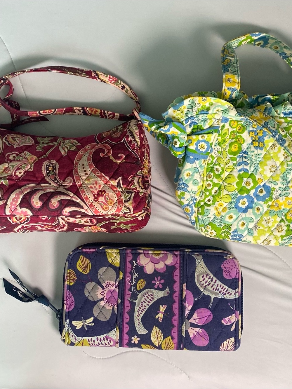 Vera Bradley Lot of 3. Two small purses and one wallet.